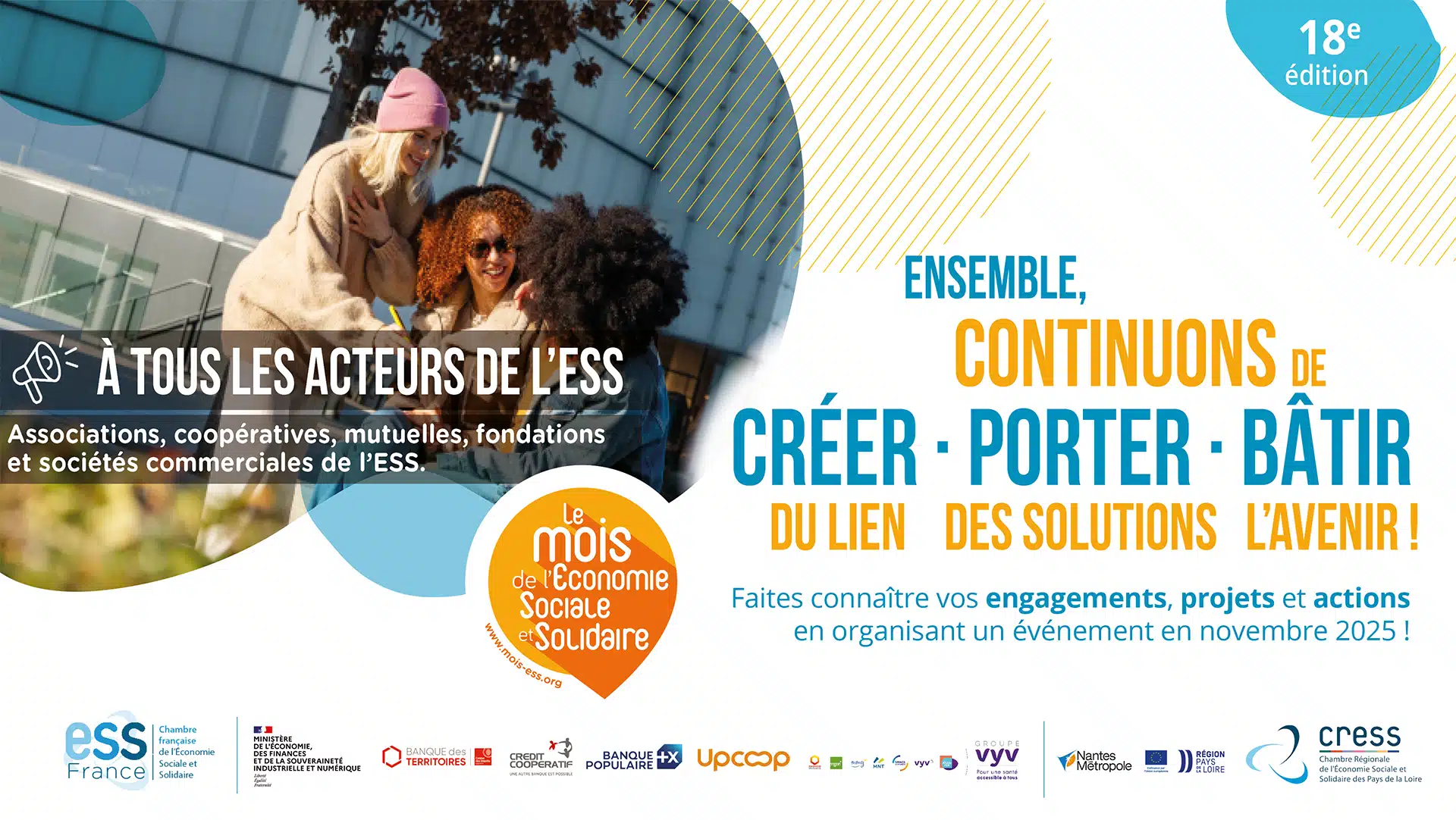 Tout pour réussir votre événement pendant le Mois de l’ESS 2025